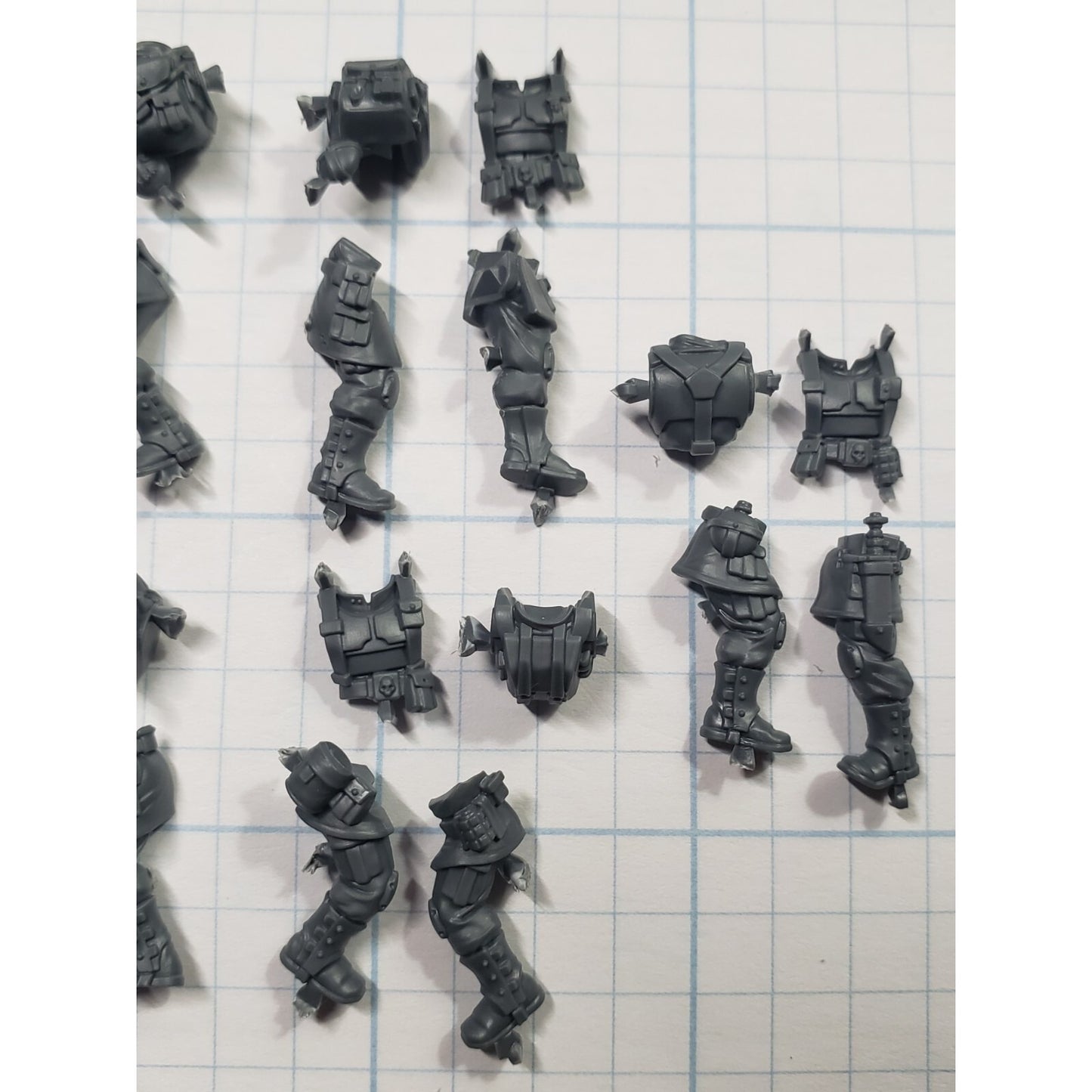 40k Astra Militarum Bits Cadian Shock Troops Torso Legs Set x 5