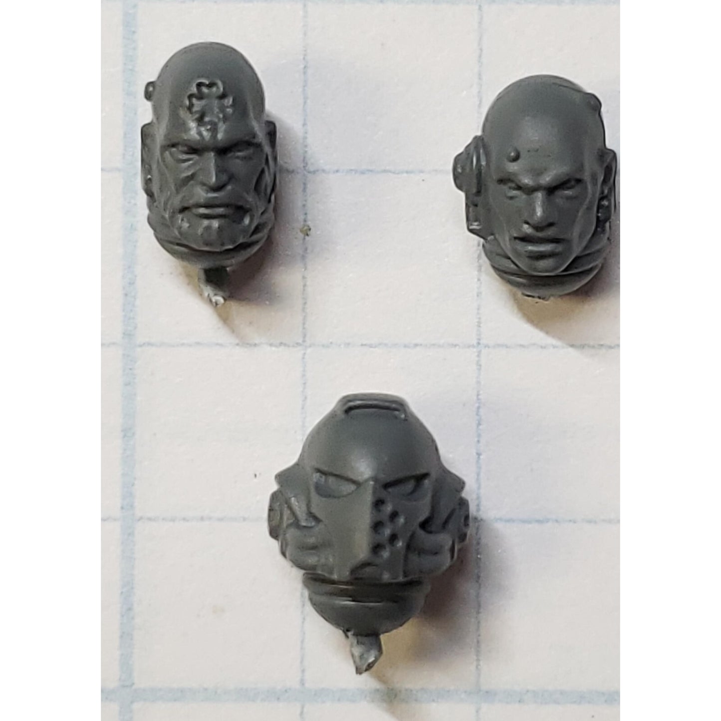 40k Black Templar Bits Primaris Upgrade Initiate Helmet  Bare Heads x5