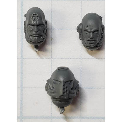 40k Black Templar Bits Primaris Upgrade Initiate Helmet  Bare Heads x5