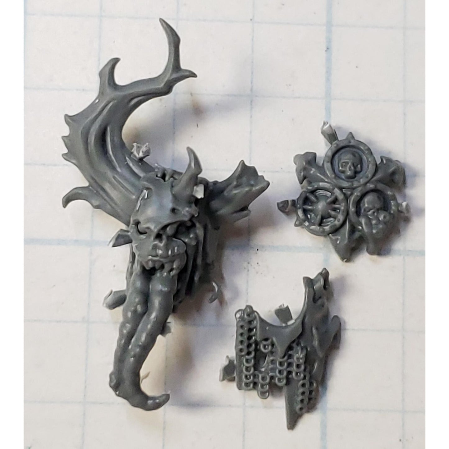 40k Chaos Space Marines Bit Daemon Prince Head Faction Set Nurgle