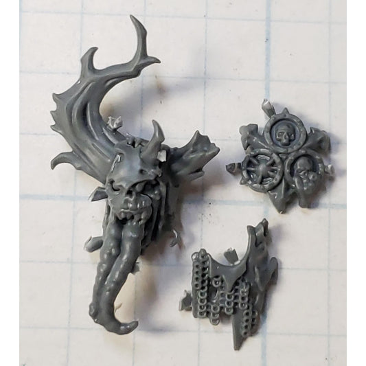 40k Chaos Space Marines Bit Daemon Prince Head Faction Set Nurgle