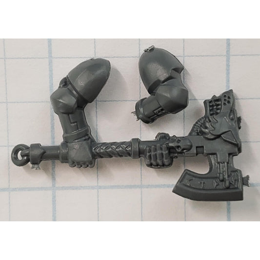 40k Space Wolves Bits Wolf Pack Wolf Guard Engraved Two-Hand Power Axe