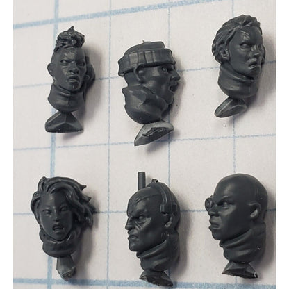 40k Astra Militarum Bits Cadian Upgrade Bare Male Female Head S23