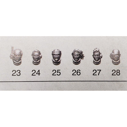 40k Astra Militarum Bits Cadian Upgrade Bare Male Female Head S23