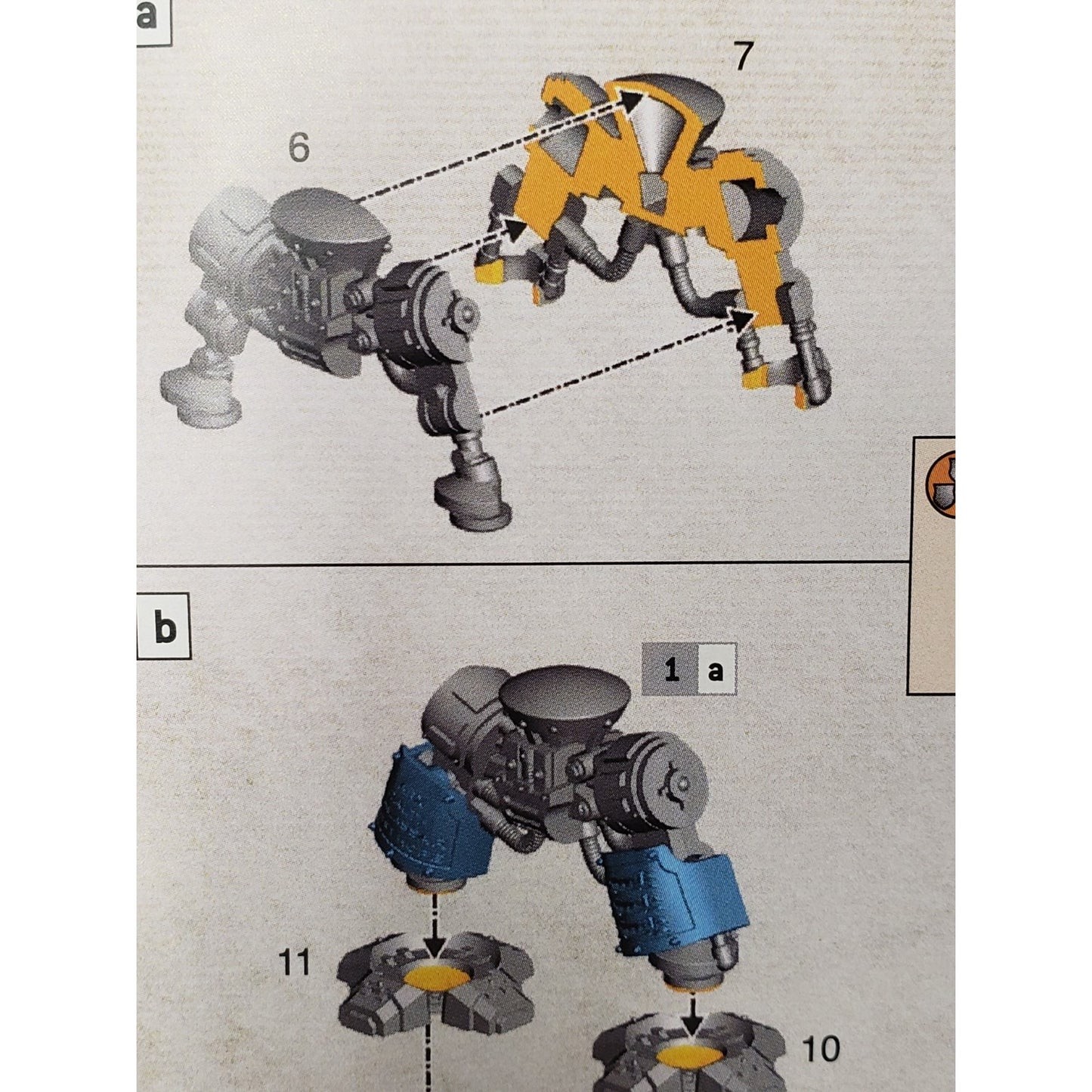 40K Space Marine Bits Venerable Dreadnought Legs w Armor
