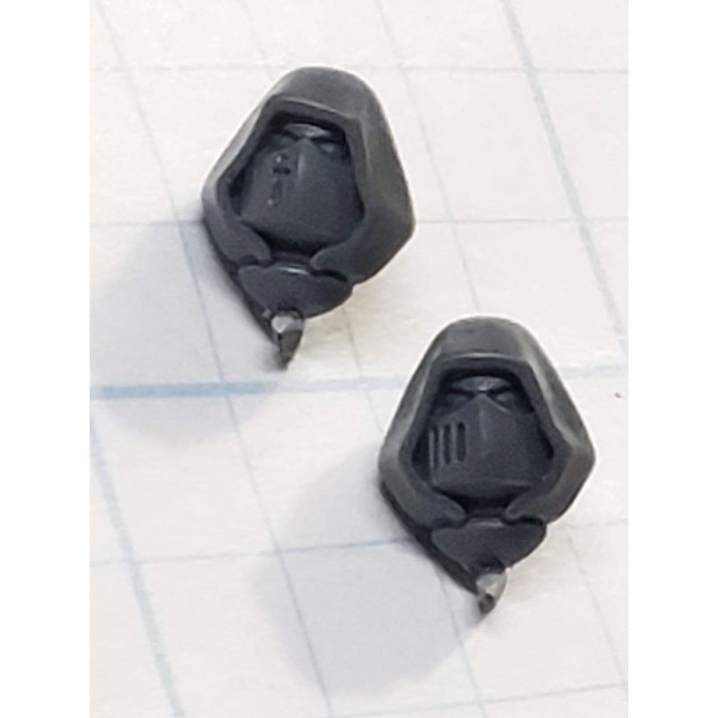 40k Dark Angels Bits Upgrade Hooded Crusade Helmet Heads x2 H27