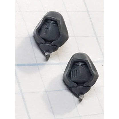40k Dark Angels Bits Upgrade Hooded Crusade Helmet Heads x2 H27