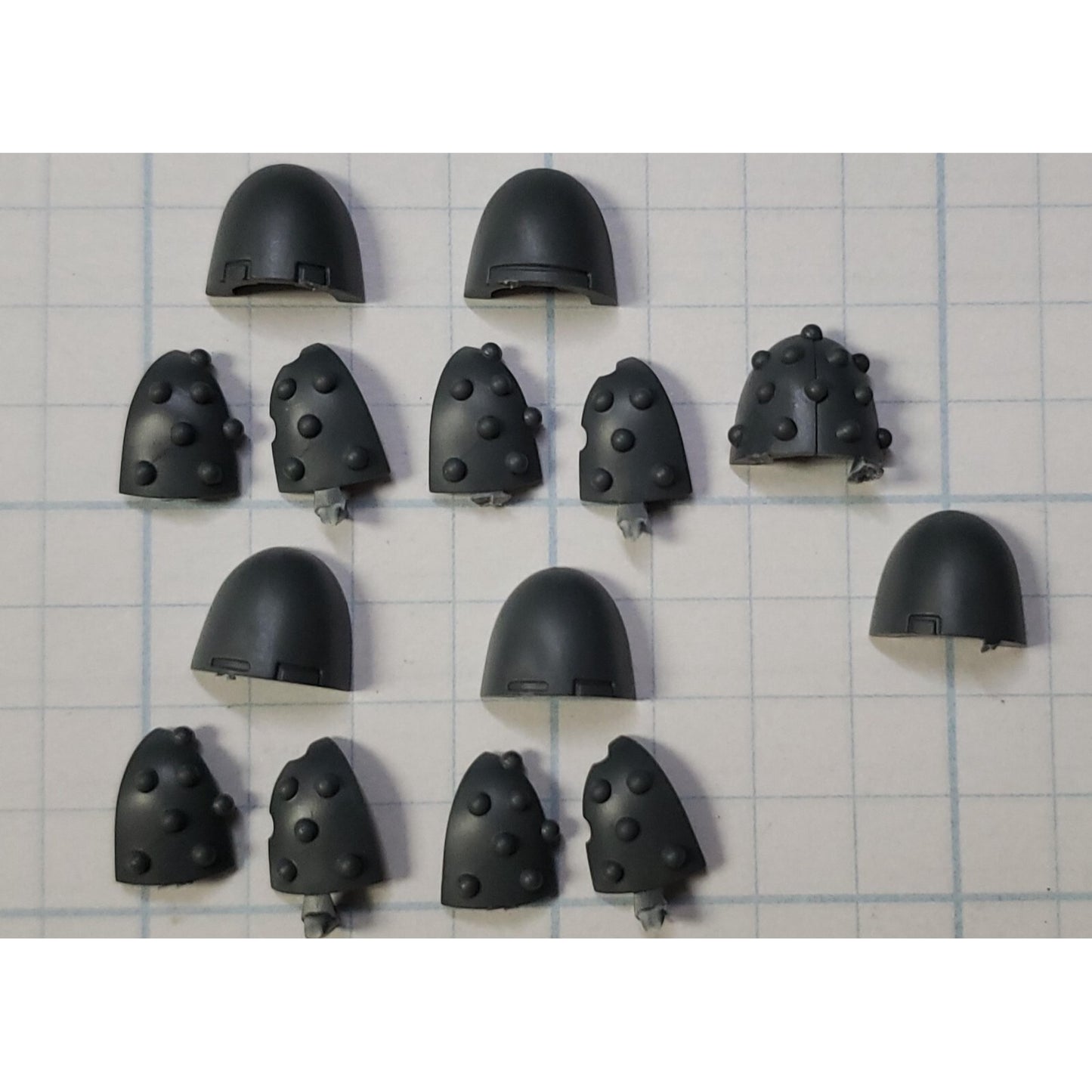 30K Space Marine Bits Mark VI Assault Squad Heresy Pips Shoulder Pads x5 Set #56
