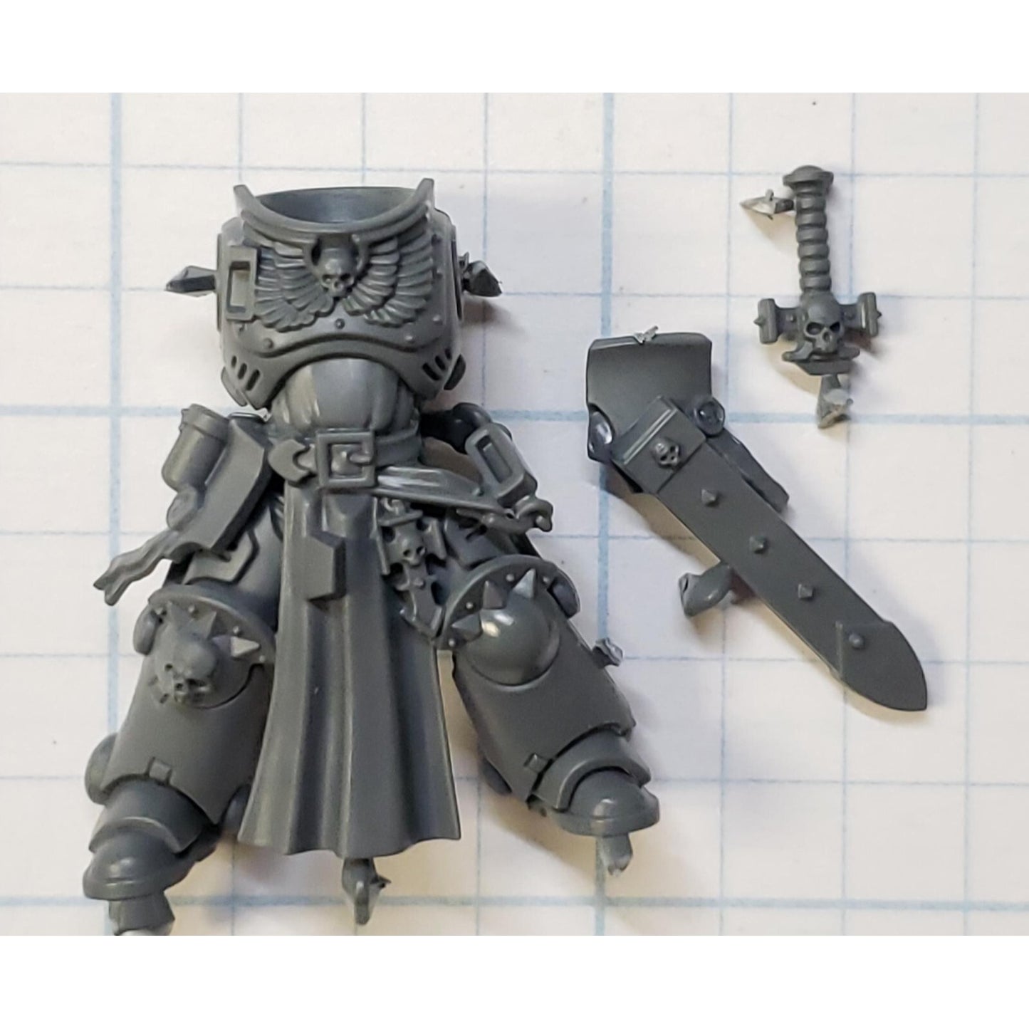 40k Space Marines Bits Bladeguard Veteran Torso Legs Sheath #01