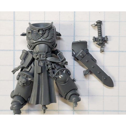 40k Space Marines Bits Bladeguard Veteran Torso Legs Sheath #01