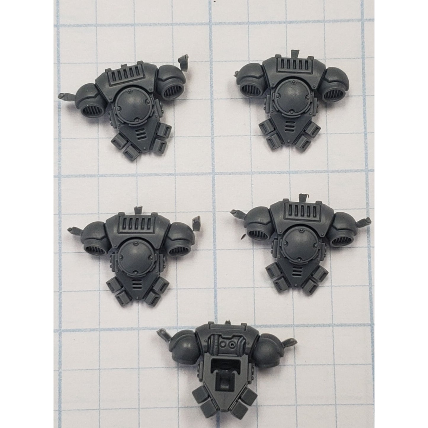 40K Space Marine Bits Assault Intercessor Backpack x5