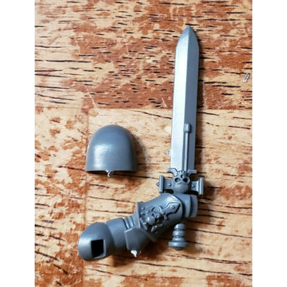 40k Space Marines Bits Bladeguard Veteran Raised Power Sword #44
