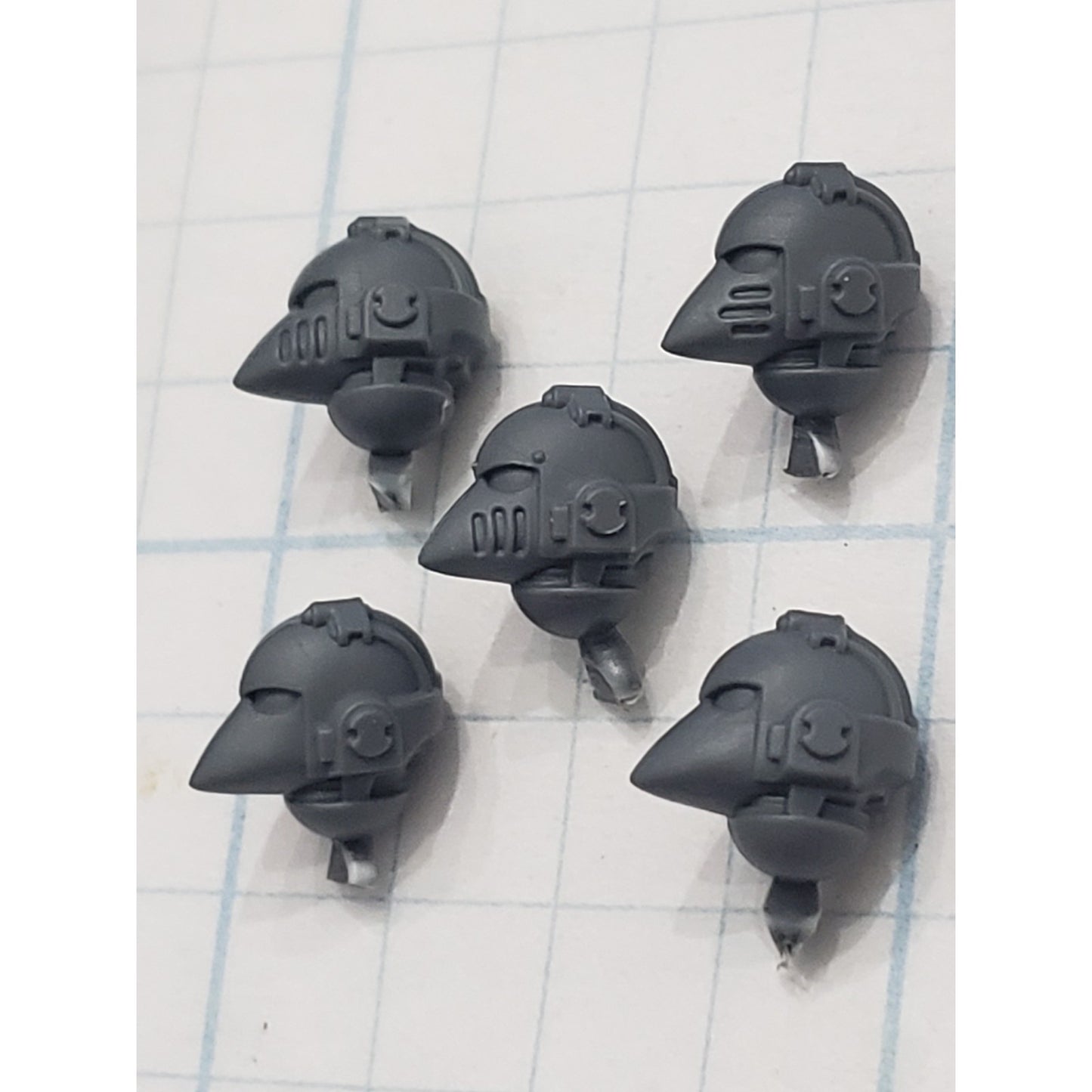Space Marine Bits Mark 6 VI Tactical Squad Corvus Beakie Head Set 30K