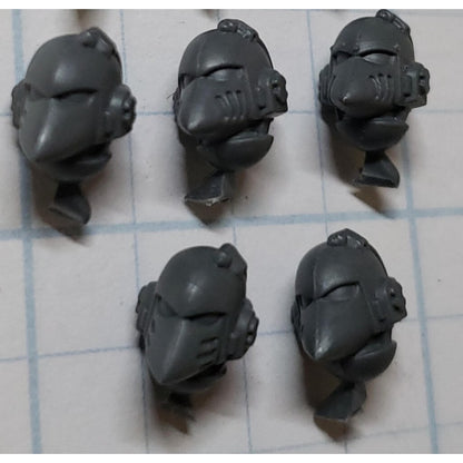 Space Marine Bits Mark 6 VI Tactical Squad Corvus Beakie Head Set 30K