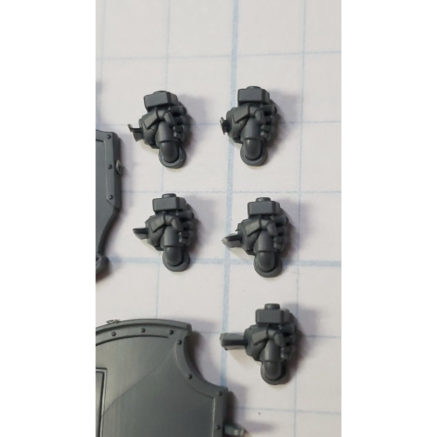 30K Space Marine Bits Mark VI Assault Squad Combat Shields x5 Set