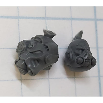 40k Space Marines Bits Terminator Squad Sergeant Respirator & Helmet Head #110
