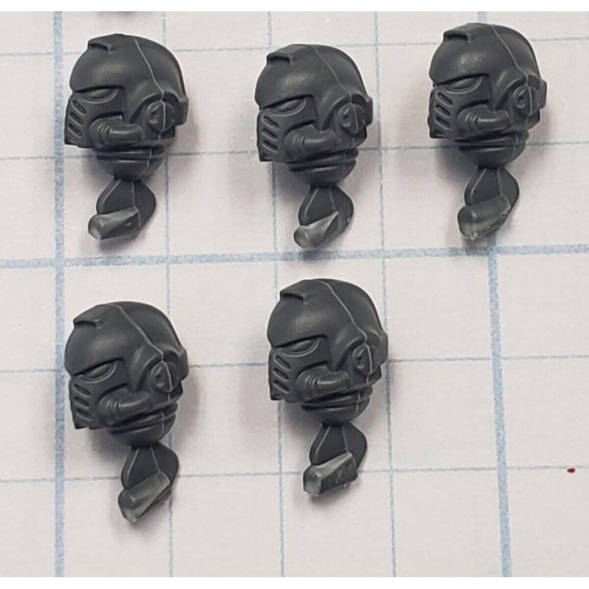 Space Marine Bits Assault Intercessor Helmet Head x5 #64
