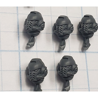 Space Marine Bits Assault Intercessor Helmet Head x5 #64