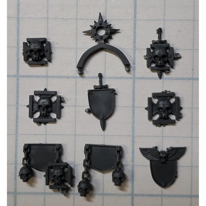40k Space Marine Bits Venerable Dreadnought Crux Skull Star Icons