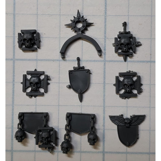 40k Space Marine Bits Venerable Dreadnought Crux Skull Star Icons