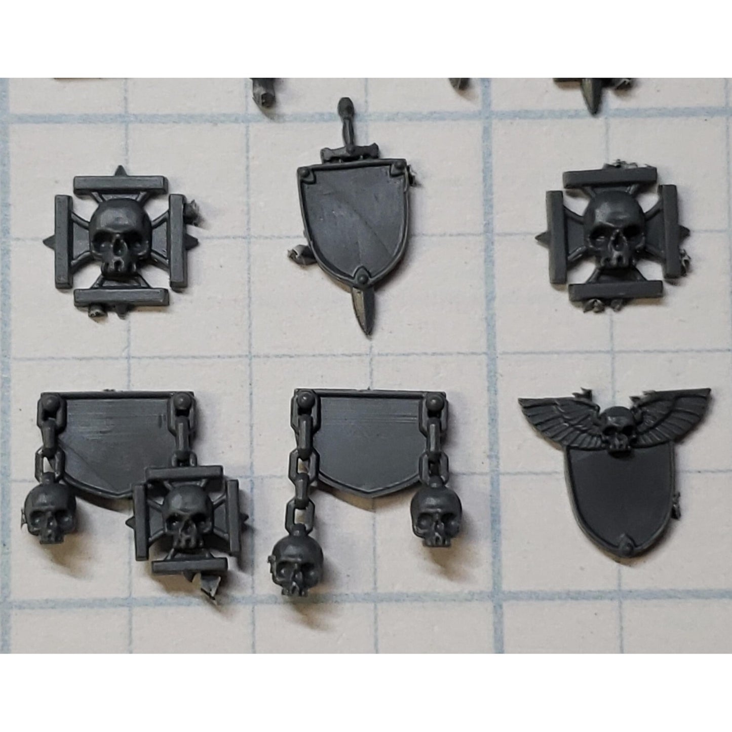 40k Space Marine Bits Venerable Dreadnought Crux Skull Star Icons