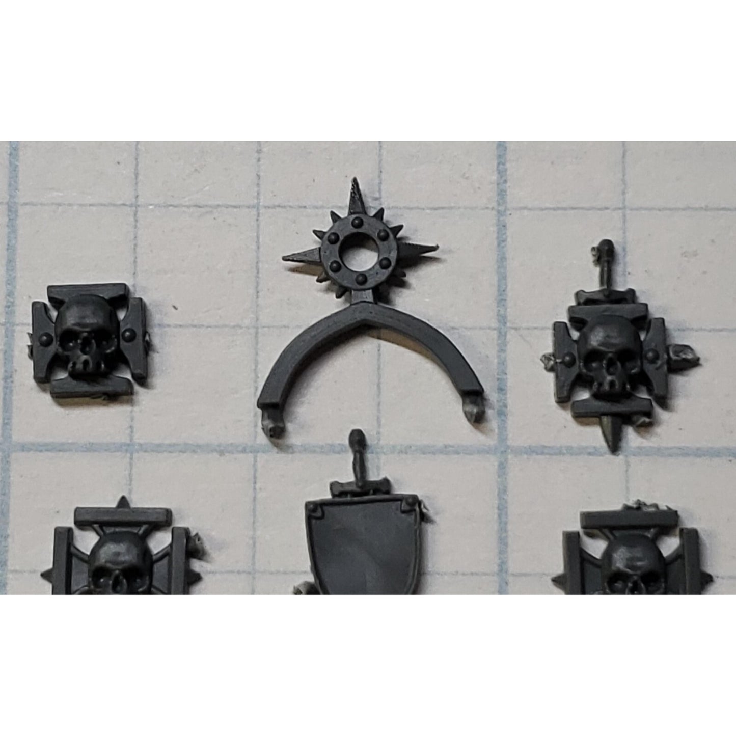 40k Space Marine Bits Venerable Dreadnought Crux Skull Star Icons