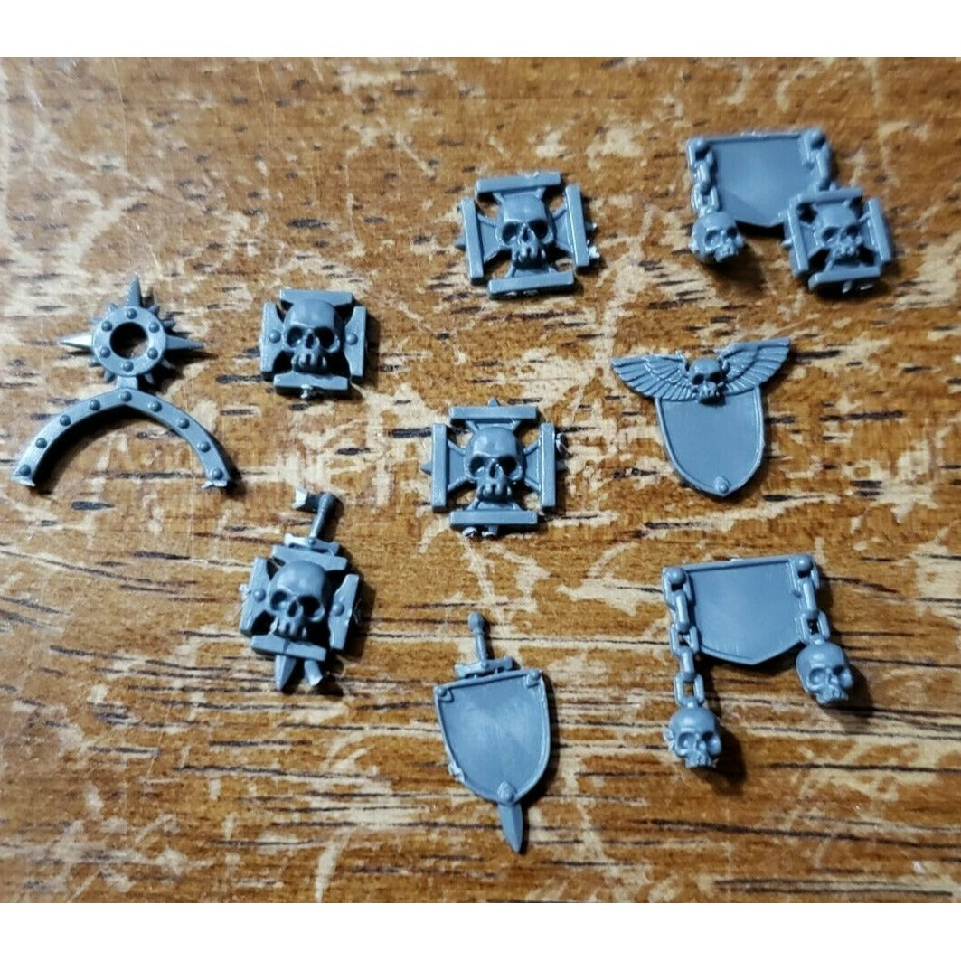 40k Space Marine Bits Venerable Dreadnought Crux Skull Star Icons