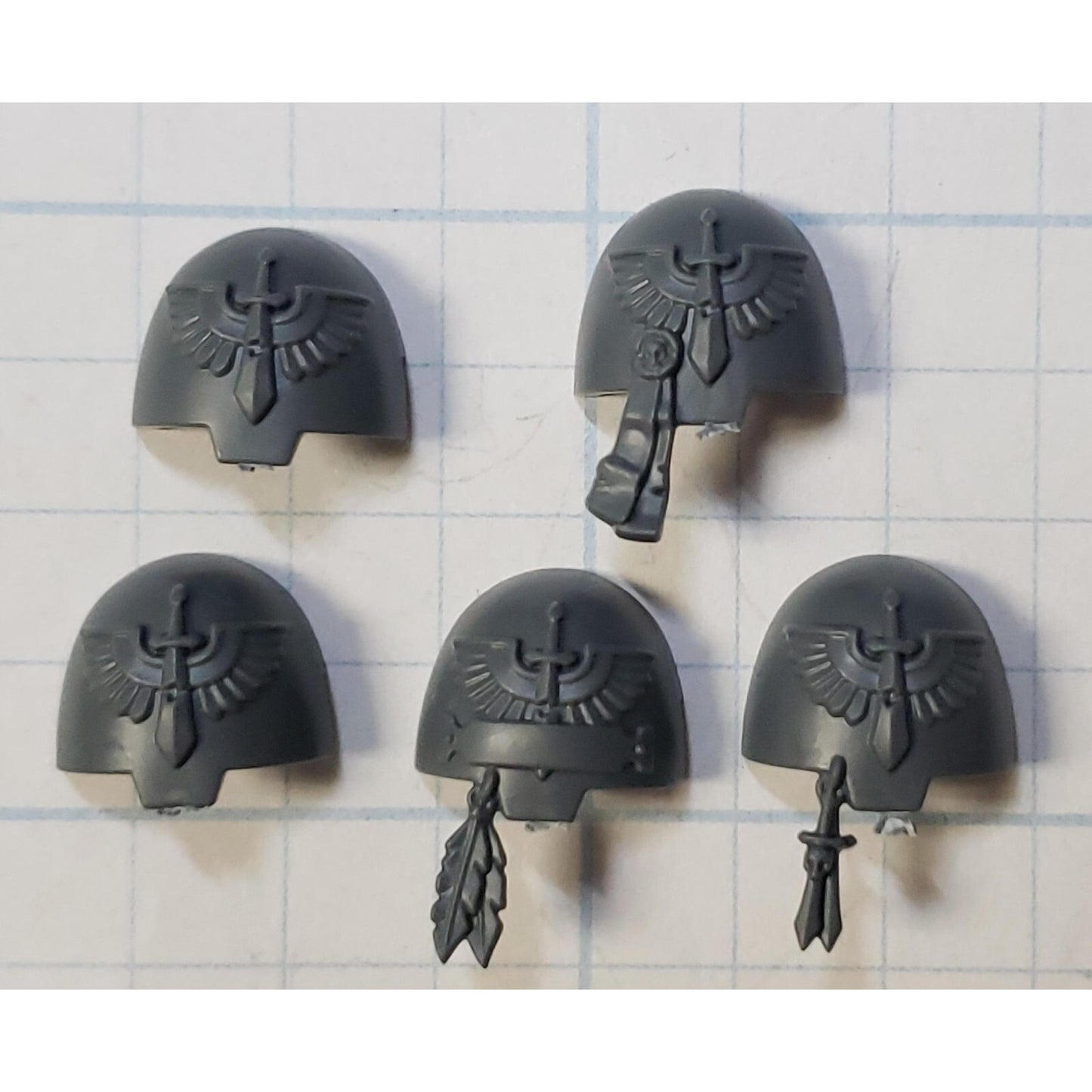 40k Dark Angels Bits Upgrade Deathwing Terminator Shoulder Pads x5 C01