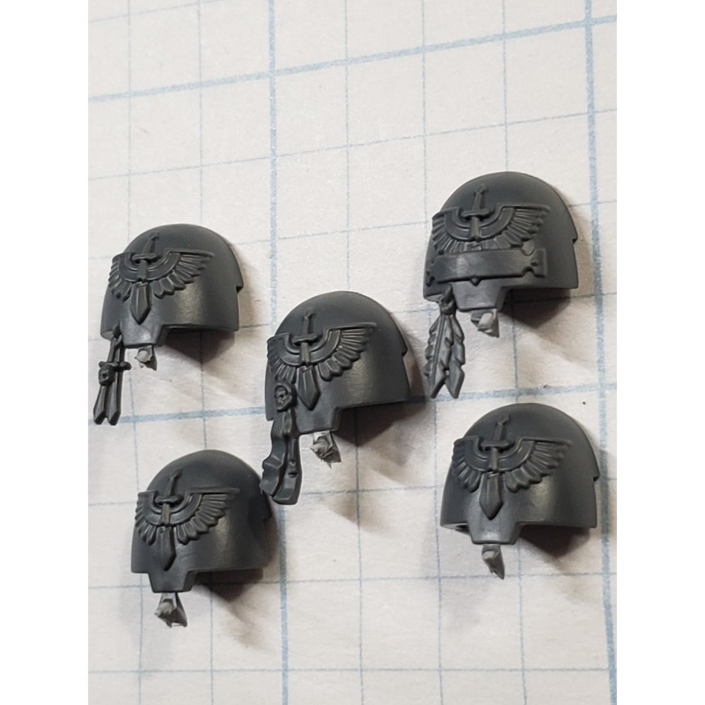 40k Dark Angels Bits Upgrade Deathwing Terminator Shoulder Pads x5 C01