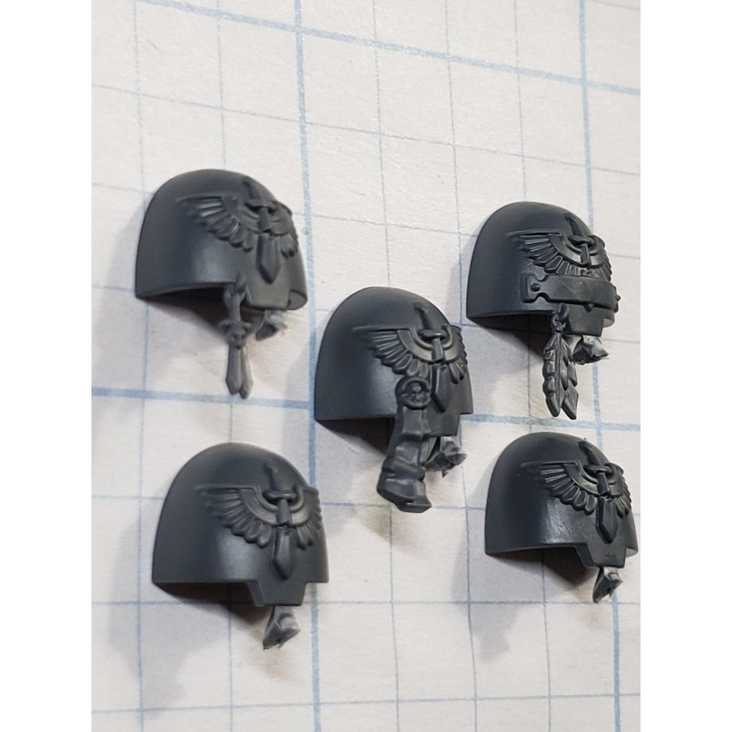40k Dark Angels Bits Upgrade Deathwing Terminator Shoulder Pads x5 C01