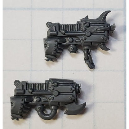 40K Chaos Space Marine Bits Legionary Champion Plasma Pistol x2
