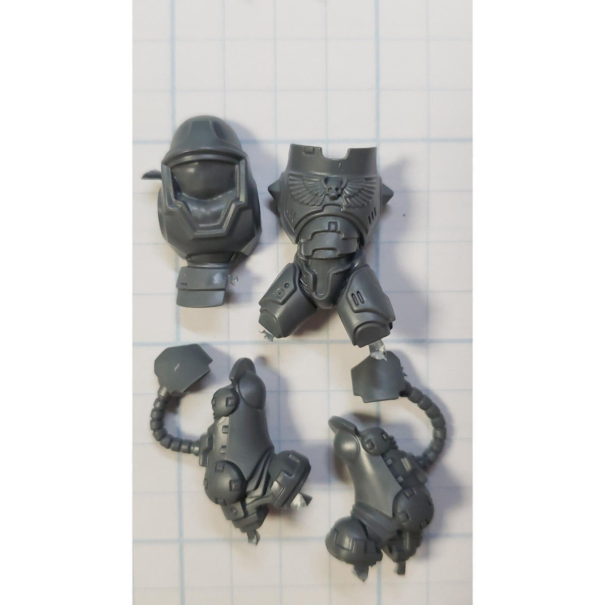 40k Space Marine Bits Aggressor Gravis Armor Torso Legs Set #67