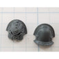 40K Chaos Space Marine Bits Legionary Shoulder Pads w Skull  #93