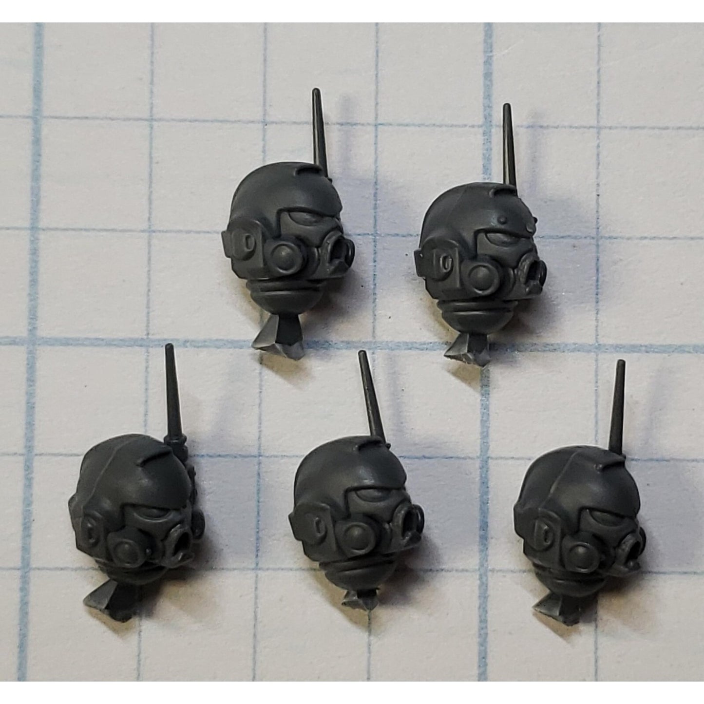 40K Space Marine Bits Infiltrator Helmet Heads  Antennas x5 #63