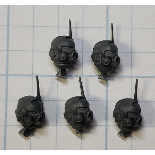 40K Space Marine Bits Infiltrator Helmet Heads  Antennas x5 #63
