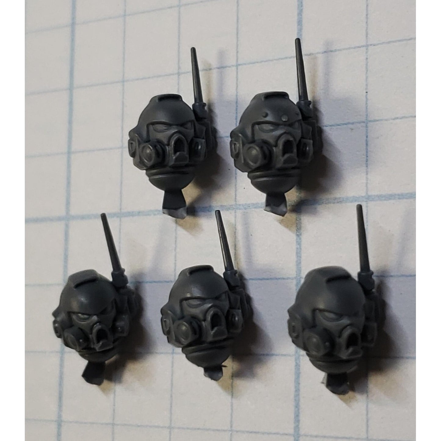 40K Space Marine Bits Infiltrator Helmet Heads  Antennas x5 #63