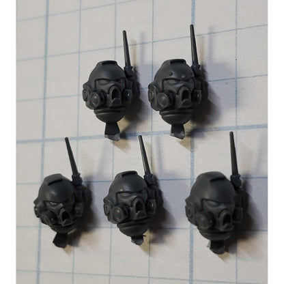 40K Space Marine Bits Infiltrator Helmet Heads  Antennas x5 #63