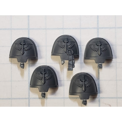 40k Dark Angels Bits Upgrade Crest Winged Sword Terminator Shoulder Pads D09