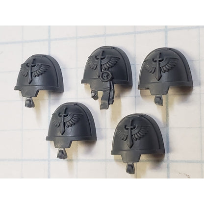 40k Dark Angels Bits Upgrade Crest Winged Sword Terminator Shoulder Pads D09