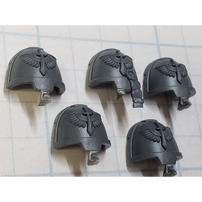 40k Dark Angels Bits Upgrade Crest Winged Sword Terminator Shoulder Pads D09