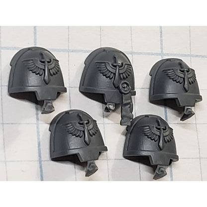 40k Dark Angels Bits Upgrade Crest Winged Sword Terminator Shoulder Pads D09