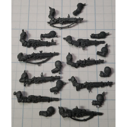 40k Astra Militarum Bits Cadian Shock Troops Lasguns w Arms x9 Set