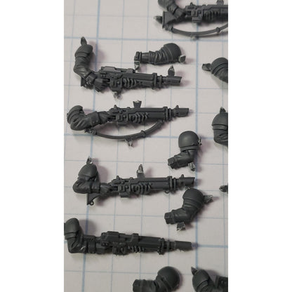 40k Astra Militarum Bits Cadian Shock Troops Lasguns w Arms x9 Set