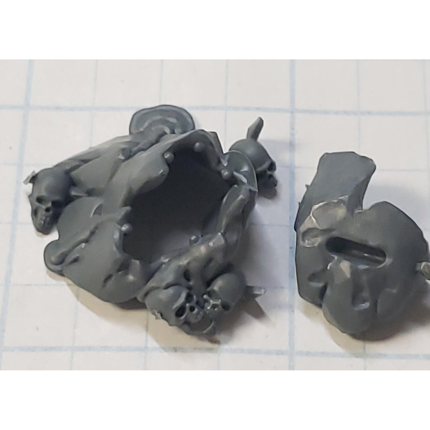40k Chaos Space Marines Bits Daemon Prince Base Tactical Stone w Skull