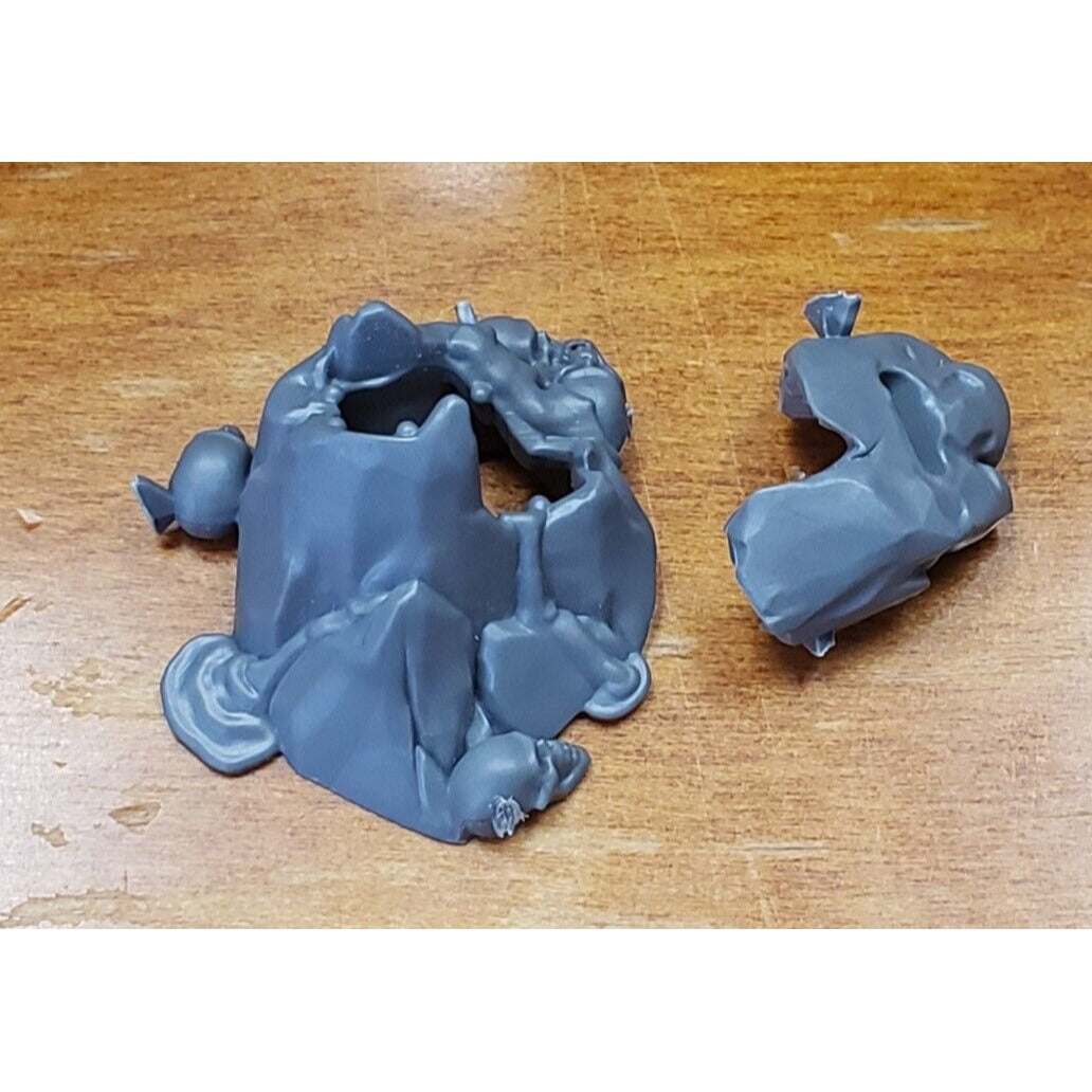 40k Chaos Space Marines Bits Daemon Prince Base Tactical Stone w Skull