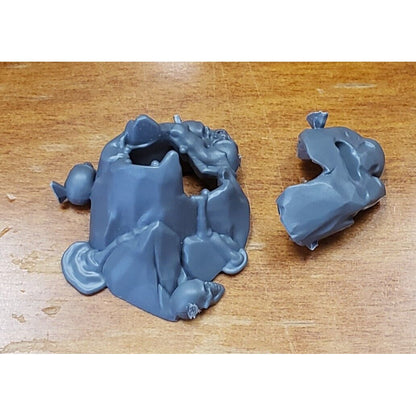 40k Chaos Space Marines Bits Daemon Prince Base Tactical Stone w Skull