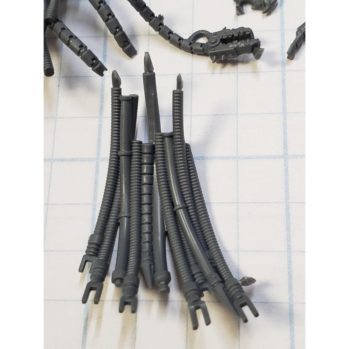 40k Chaos Space Marine Bits Warpsmith Backpack w Cape Mechatendril #09