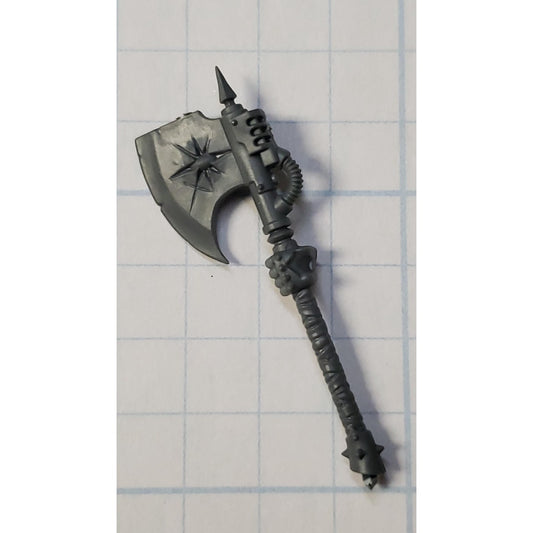 40k Chaos Space Marine Bits Chosen Engraved Power Axe