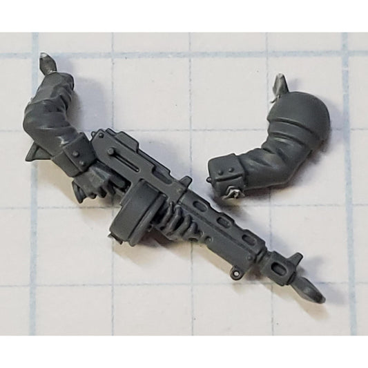 40k Astra Militarum Bits Cadian Shock Troops Sergeant Autogun w Drum