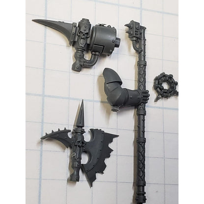 40k Chaos Space Marine Bits Warpsmith  Thunder Hammer Power Axe #16